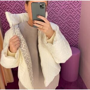Fendi x Skims White Down Puffer Jacket in Connecticut